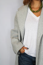 Linen Jersey V Neck