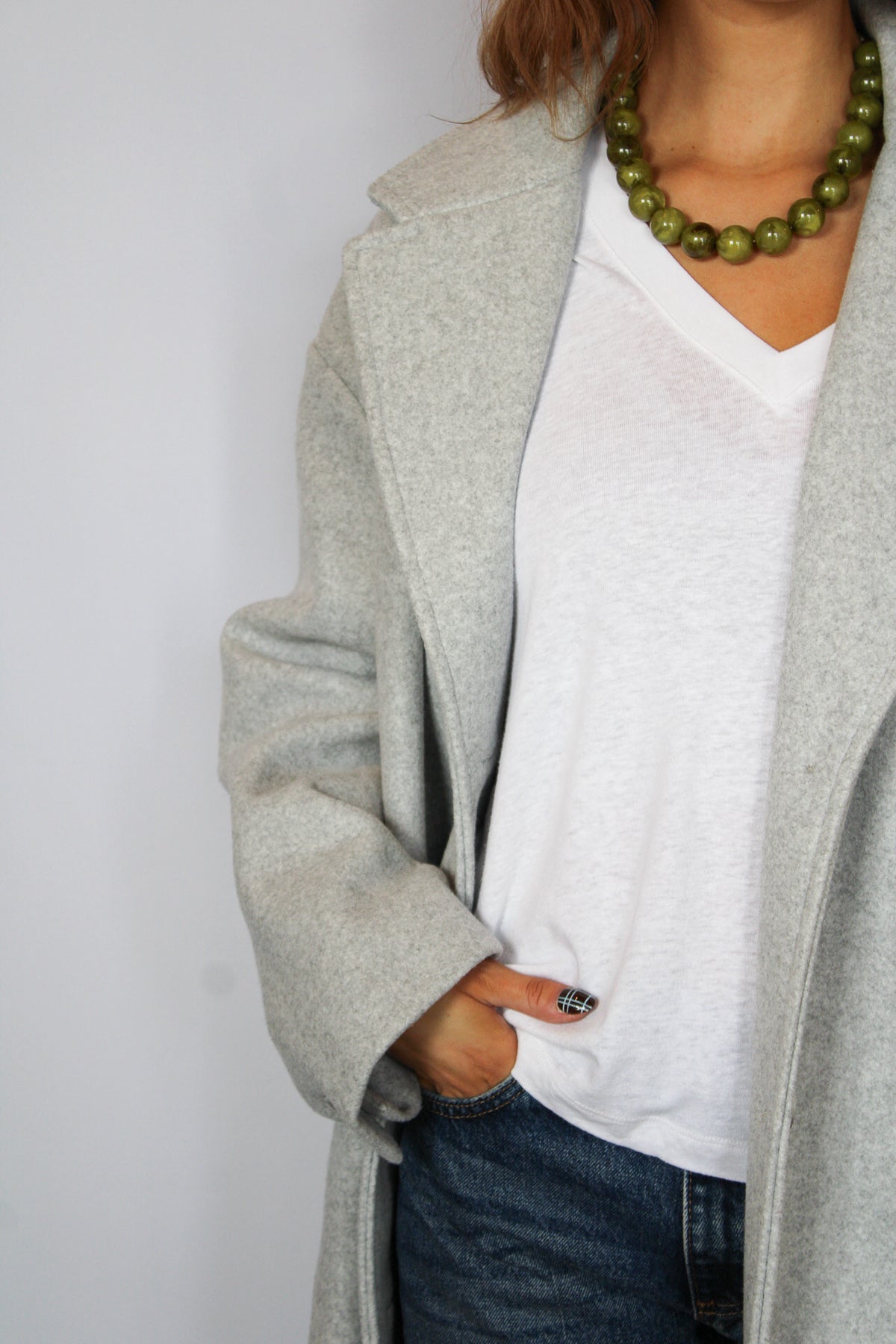 Linen Jersey V Neck