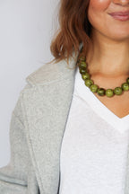 Linen Jersey V Neck