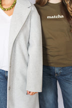Linen Jersey V Neck