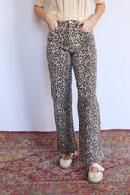 Leopard Vintage Straight Jeans