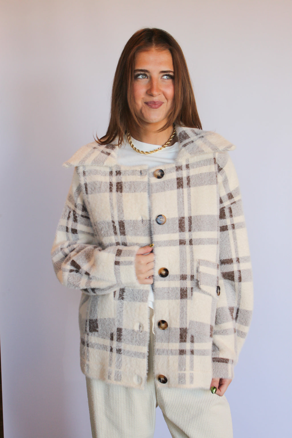Lola Plaid Coat