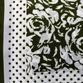 Flower Printed Small Square Scarf
