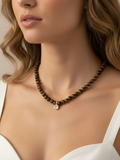Gemstoned Beaded Necklace